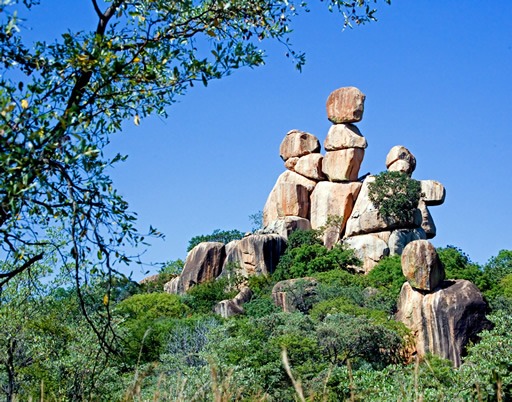 Mother and child rock formation, Matobo Hills