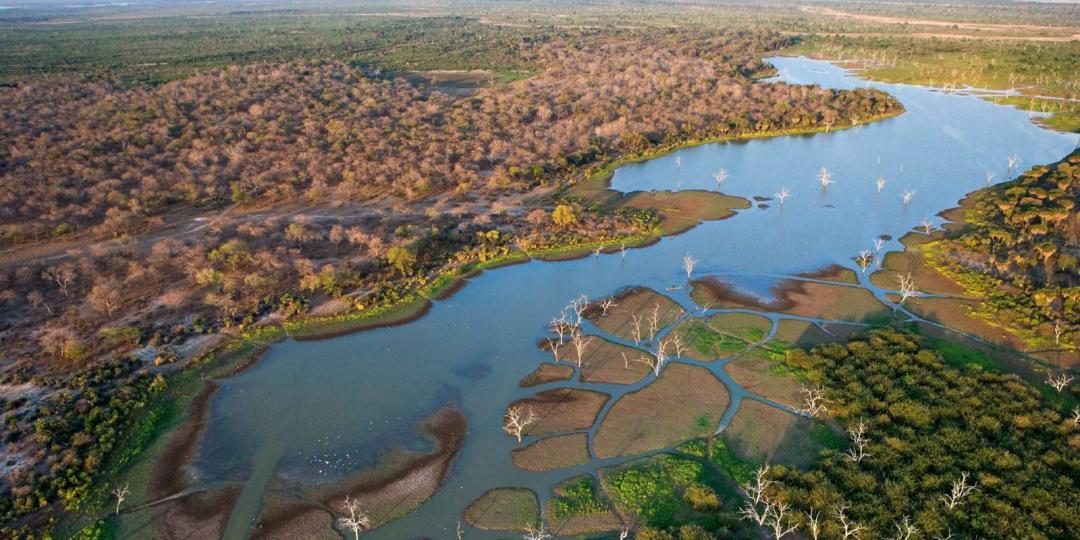 View of Okavango Delta Botswana