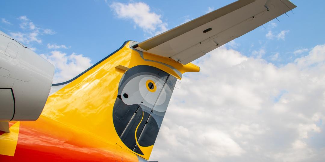 Tail of a Fastjet plane