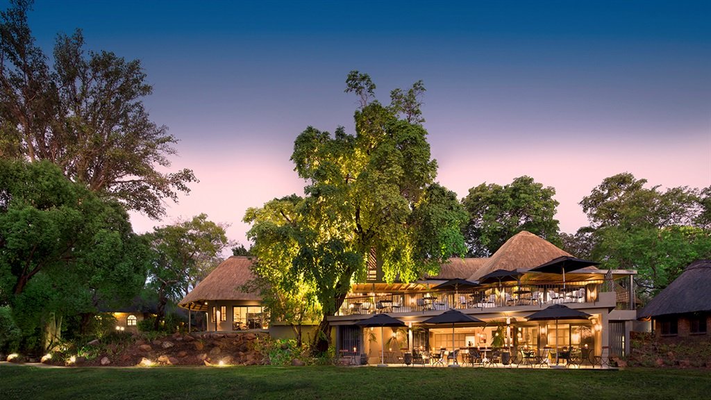 Front view of Stanley & Livingstone boutique hotel, Victoria Falls