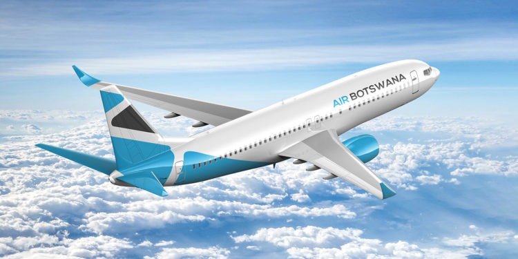 air botswana plane illustration