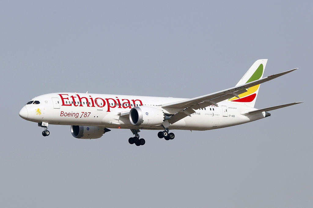 Ethiopian Airlines Boeing 787 plane