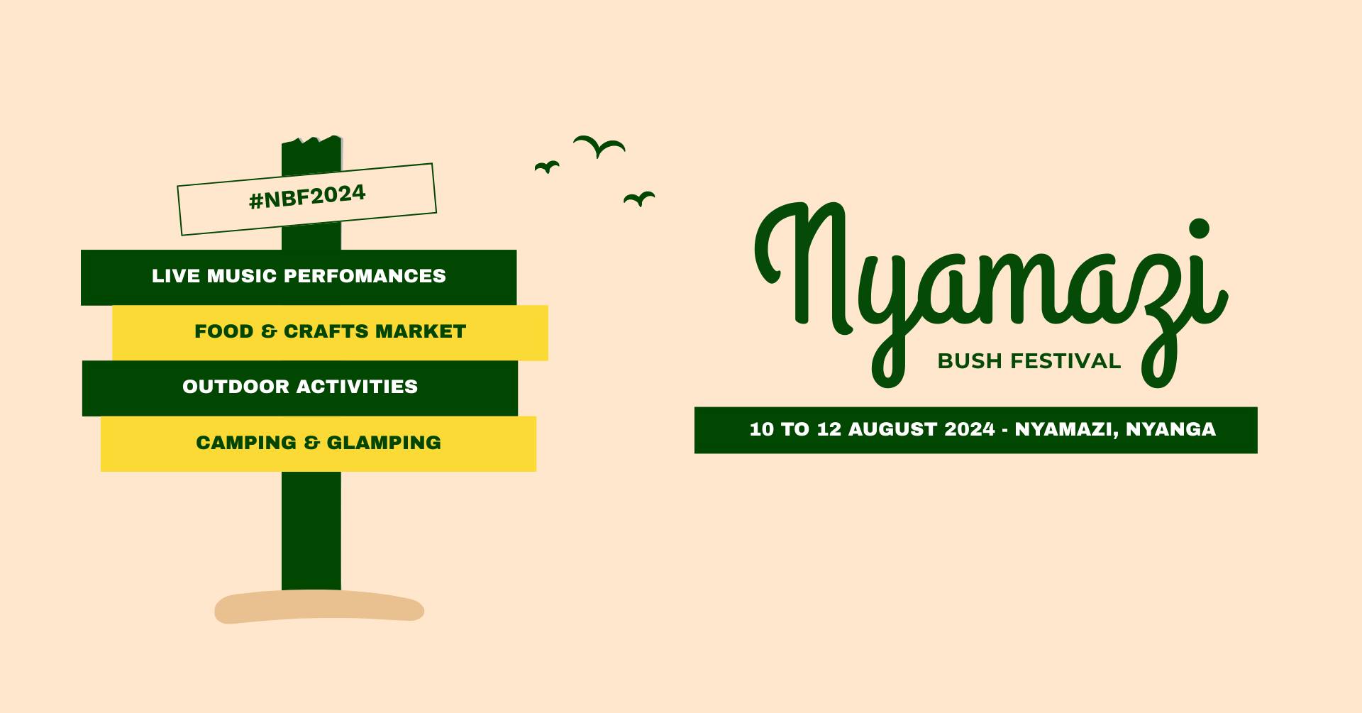 Nyamazi Bush Festival 2024 banner